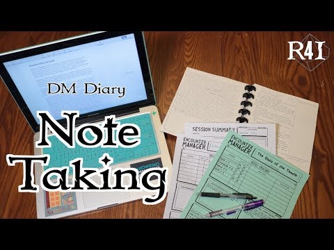 GM Diary: Note Taking