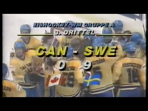 Sweden - Canada.  9-0.  Ice Hockey World Championship 1987.