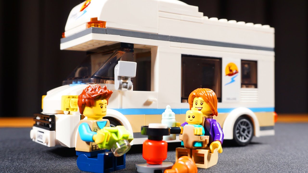 Relaxing Build | LEGO Holiday Camper Van | City 60283 | no music & talking ASMR