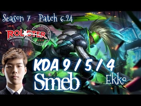 KT Smeb EKKO vs KATARINA Mid - Patch 6.24 KR Ranked