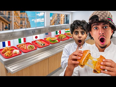 I ATE SCHOOL LUNCHES FROM EVERY COUNTRY (with my brother)