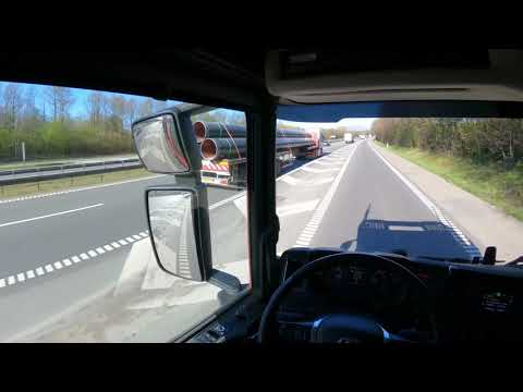 PoV Driving Scania P410 Car Carrier - 23-04-2021 #3 Odense - Vamdrup