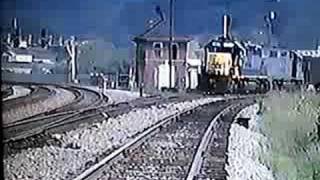 preview picture of video 'CSX Coal Trains at Barboursville, West Virginia 7/20/1992'