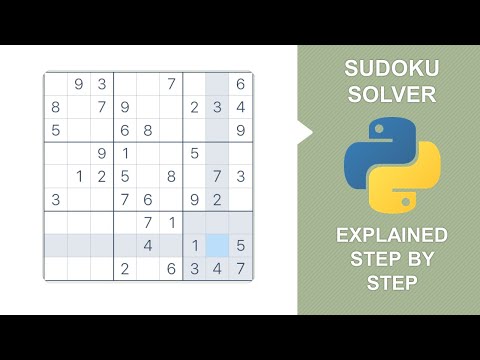 Create Sudoku Solver with Python in 20 minutes