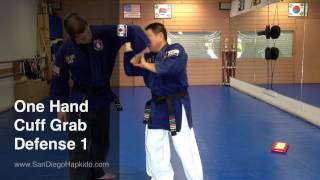 Hapkido One Hand Cuff Grab Defense 1