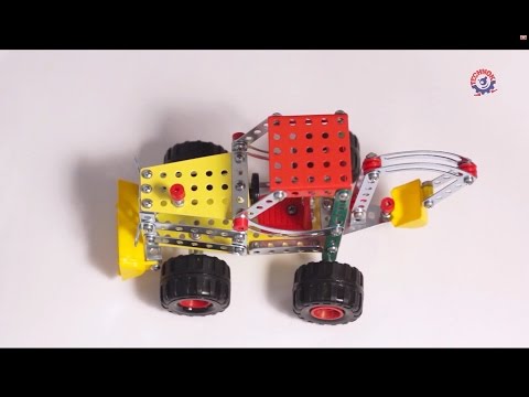 Конструктор металевий Технок Трактор з причепом 265 деталей (4876)