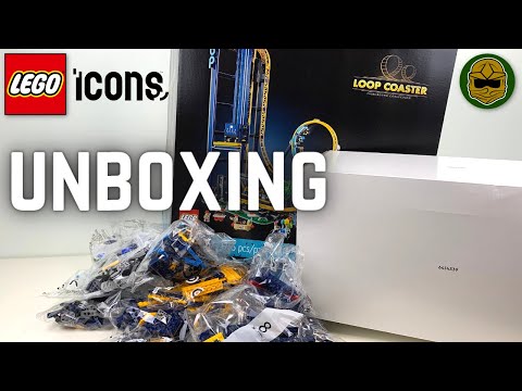 LEGO Icons Fairground Collection 10303 Loop Coaster Unboxing! 2022 Creator Expert Roller Coaster