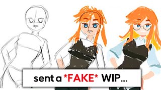 Artist EXPOSED For Painting Over AI To Fool Clients...*Allegedly*