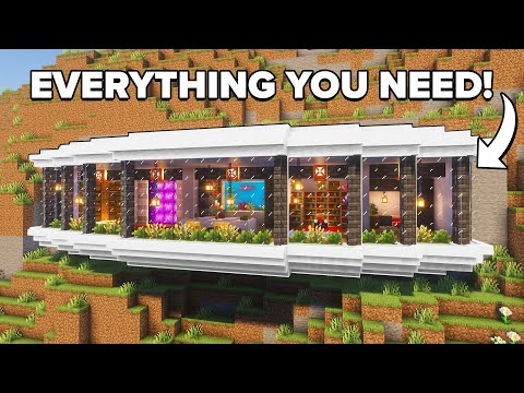 Minecraft: How to Build a Starter Mountain Base | Tutorial🏠