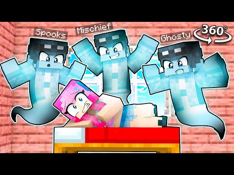 Becoming GHOSTS To PRANK Our FRIENDS In 360 Minecraft!