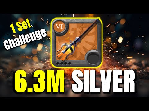 I Made 6.3M Silver using 300k in Albion Online | 1 Set Challenge | Solo PvP
