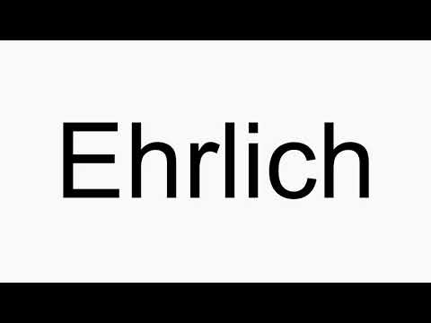 How to pronounce Ehrlich