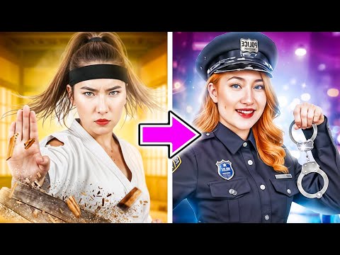 Poor Girl Became A Cop! First Day Of Poor Girl At Police School