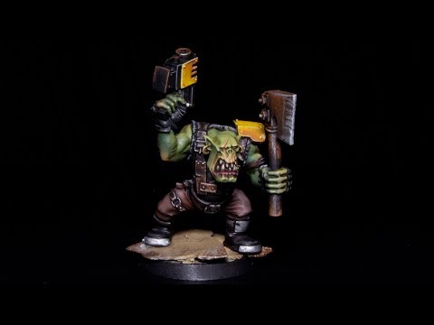 How to Paint Orks - Bad Moons Ork Boy