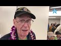 world war ii and korean war veterans arrive in honolulu via honor flight nevada