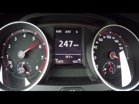 2016 Volkswagen VW Golf GTI Clubsport  0-100 km/h   0-60 mph Tachovideo Beschleunigung Acceleration