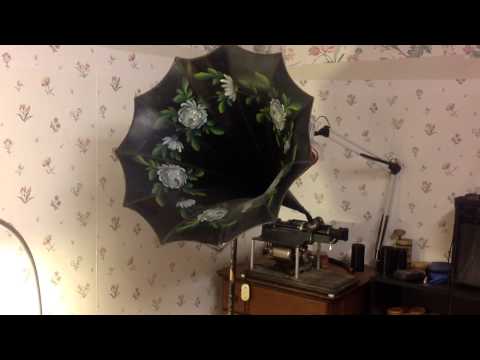 edison cylinder / Piano test recording / black wax cylinder