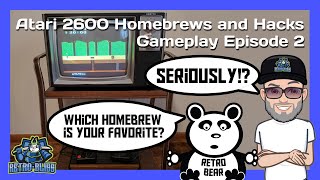 Atari 2600 Homebrew Gameplay on Console - Episode 2