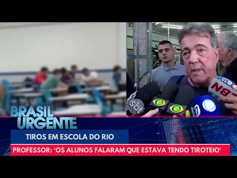 'Os alunos falaram que estava tendo tiroteio', relata professor de escola invadida no Rio