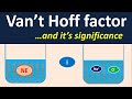 Van't hoff factor and its significance