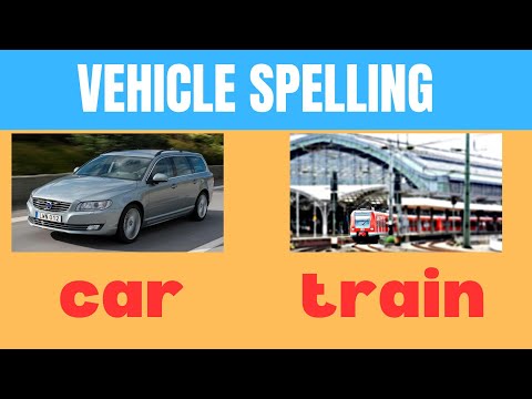 Vehicles names - Spelling for Kids
