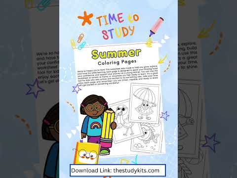 Coloring Sheets Summer For Kids