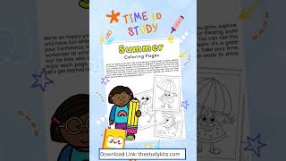 Summer Coloring Pages for Kids – Fun Summer Activity