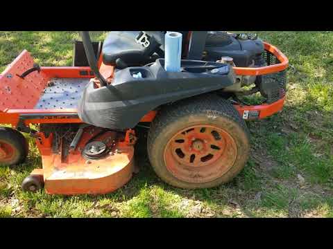 How to Replace Drive Belt on Kubota Zero Turn Mower (ZG124E)