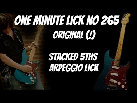 #OneMinuteLick 265 Stacked 5ths Amaj13 Lick