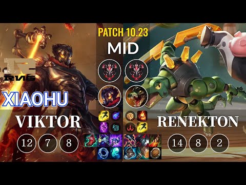 RNG Xiaohu Viktor vs Renekton Mid - KR Patch 10.23
