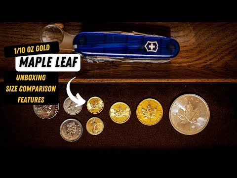 1 10 oz gold maple leaf - SIZE COMPARISON, FEATURES, QUALITY