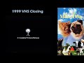 The Adventures Of Milo And Otis 1999 VHS Closing