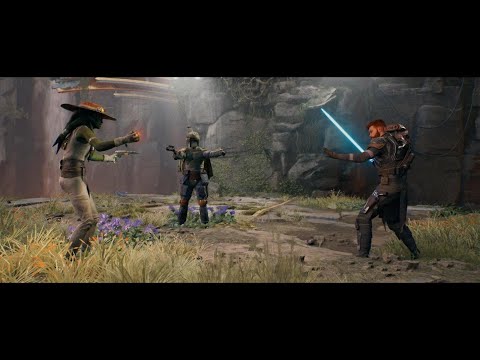 Cal meets Boba fett scene Star Wars Jedi Survivor