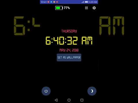 Digital Clock Live Wallpaper video