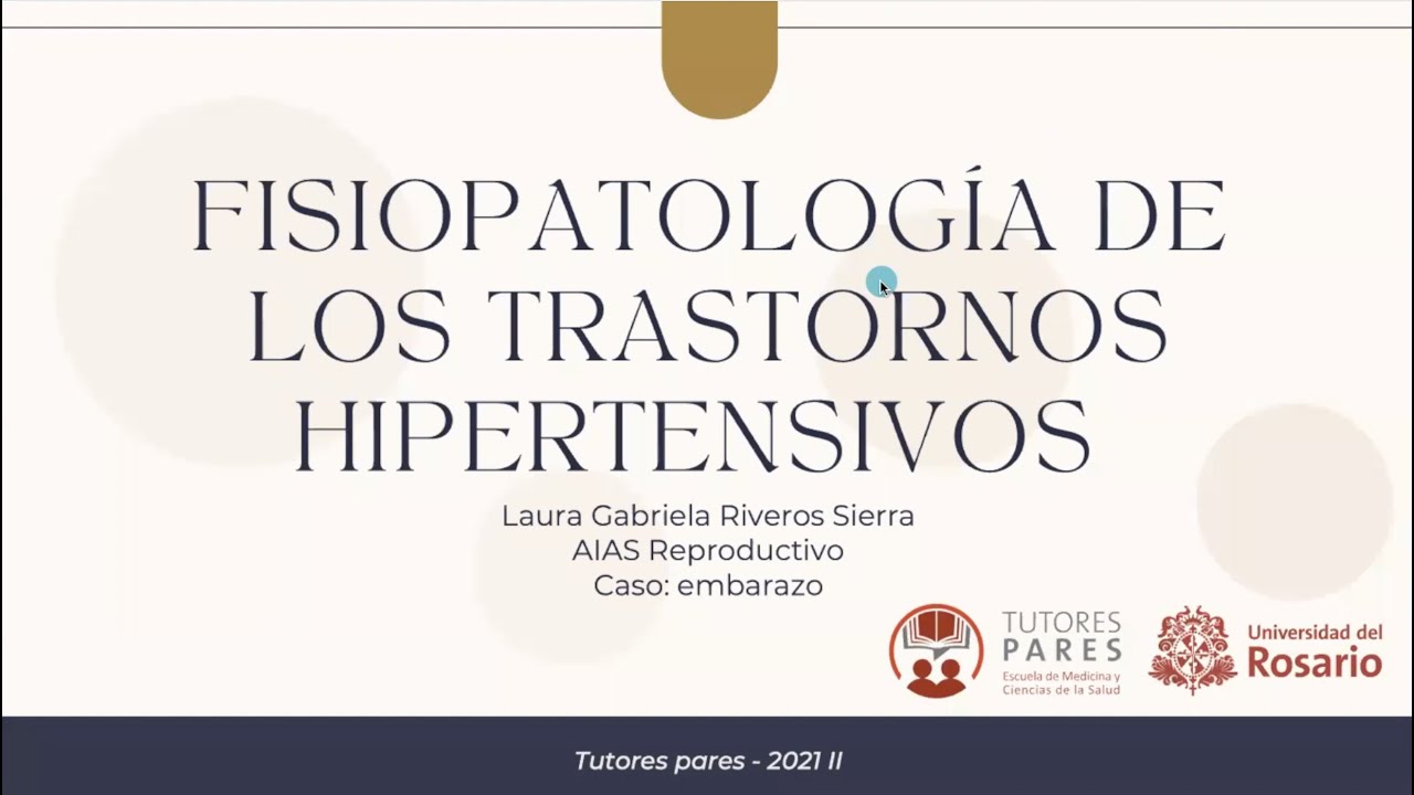 Fisiopatología de los trastornos hipertensivos en el embarazo