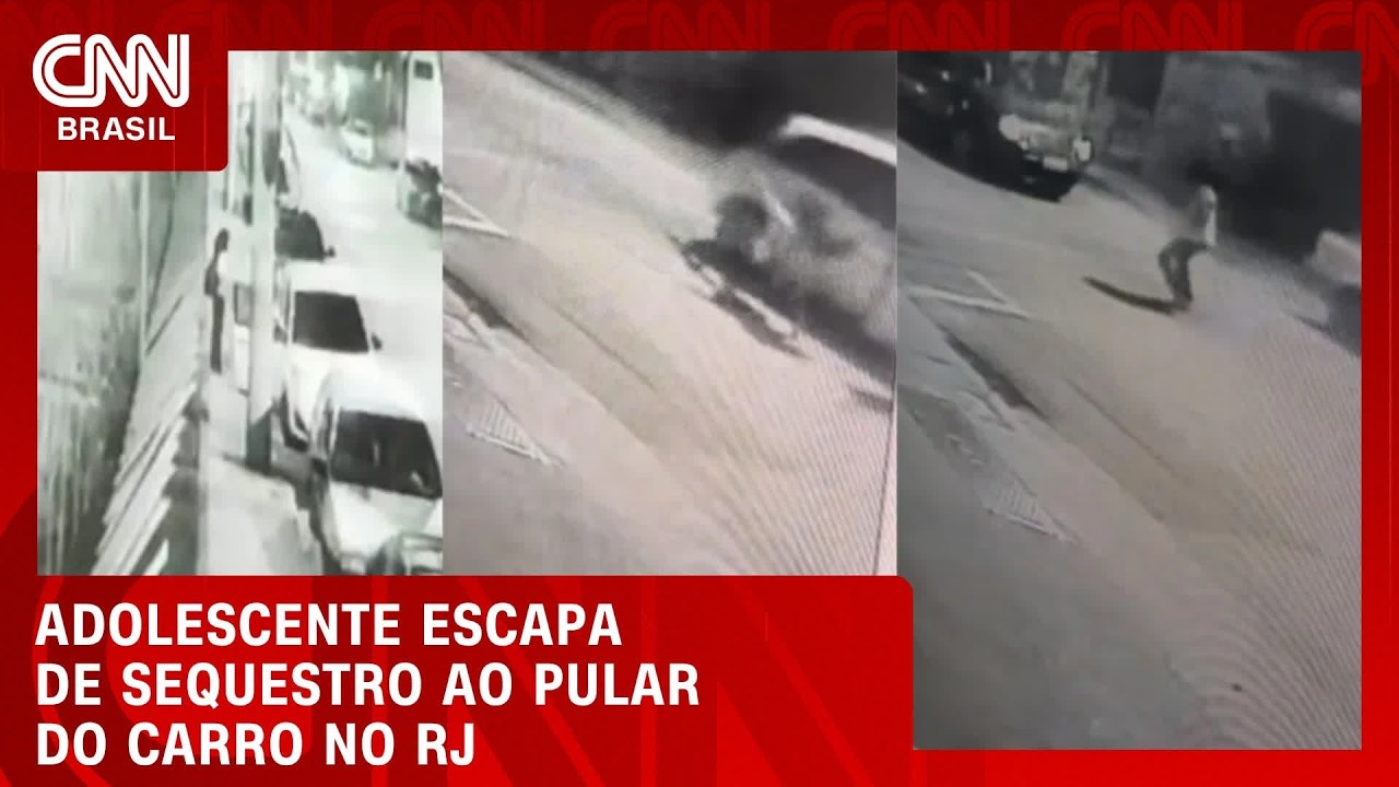Adolescente pula de carro para fugir de sequestro no Rio; veja vídeo | CNN 360°