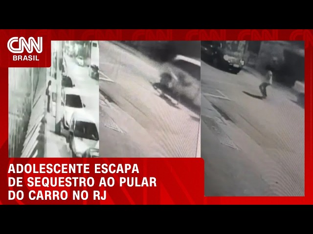 Adolescente pula de carro para fugir de sequestro no Rio; veja vídeo | CNN 360°