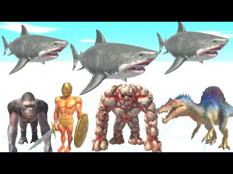 MEGALODON FACE FACTIONS -  ANIMAL REVOLT BATTLE SIMULATOR