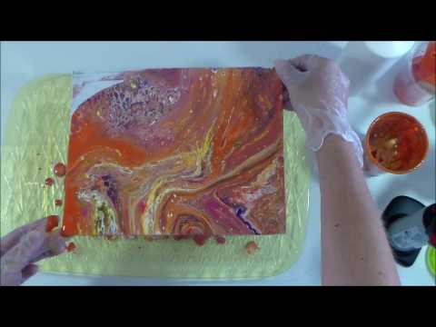 First Acrylic Pour Painting: Intro to Supplies and Pouring