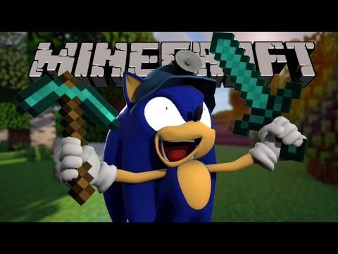 Sonic Plays Minecraft