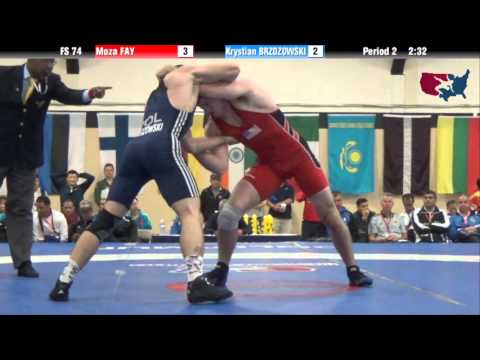 74 KG QF - Moza Fay (USA) vs Krystian Brzozowski (POL)