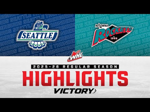 Seattle Thunderbirds at Kelowna Rockets 10/10 | WHL Highlights 2025-26