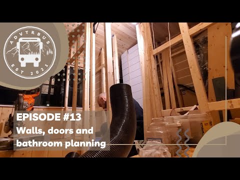 Skoolie Bathroom Build: From Framing to Super Cool Design | Adventure Bus Episode 13