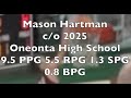 C/o 2025 Mason Hartman Oneonta (AL) High School 2022-23 Highlights