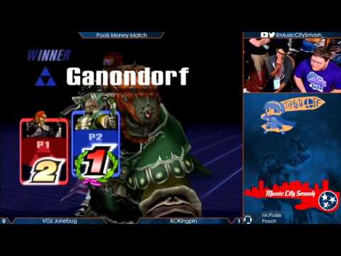 TO11 - KOKingpin (Green) vs VGz | Junebug (Purple) - Project M Pools Money Match