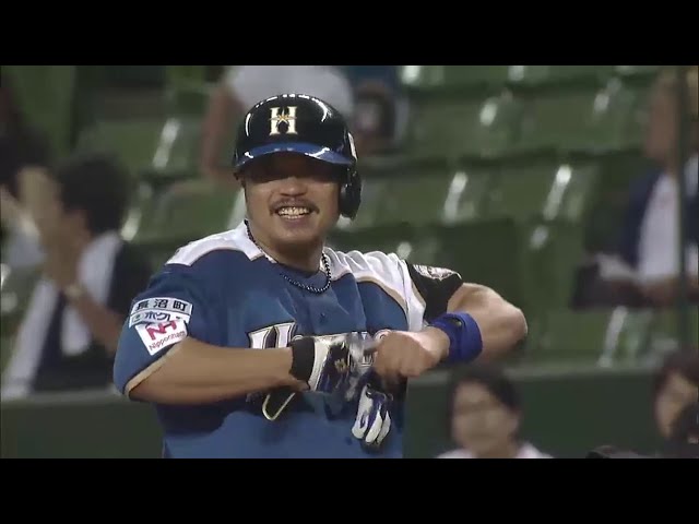 3回表 頼れるベテランが帰ってきた!! ファイターズ・小谷野 勝ち越しタイムリー!! 2014/7/1 L-F
