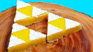 ZELDA TRIFORCE LEMON BARS - NERDY NUMMIES