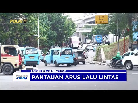 NTMC POLRI - PANTAUAN ARUS LALU LINTAS SORE DI CAWANG UKI, JAKARTA TIMUR