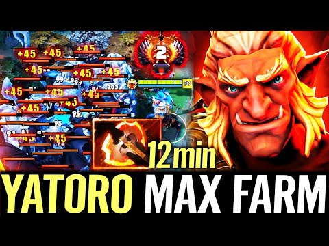 🔥 YATORO Troll Warlord 12min Fury MAX FARM — Swift Blink + EOS 100% Legit Carry Dota 2 Pro