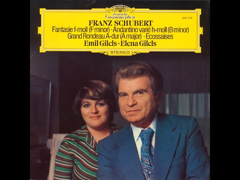 Schubert: Grand Rondeau in A major D. 951, Op. 107 - Emil Gilels, Elena Gilels